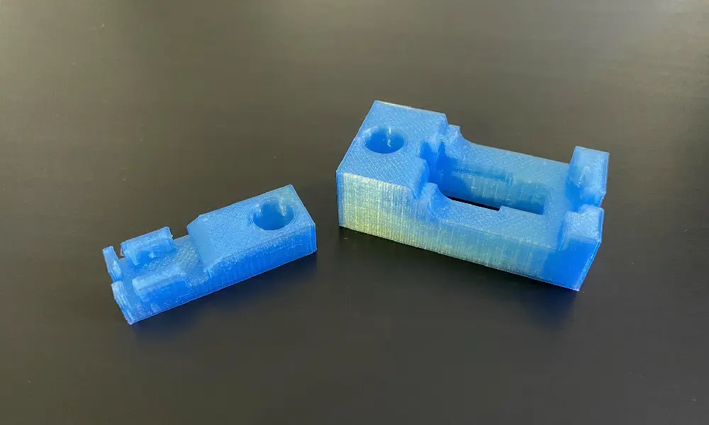 Přípravky pro testování konektorů výsledek 3D tisku